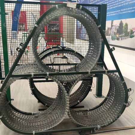 哈尔滨可定制滚筒式阻隔网定制品字塔式刀片 阻隔网