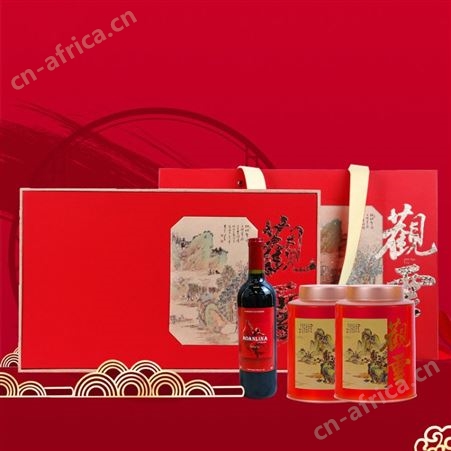 企业礼品定制随手礼法国红酒凤凰单丛茶套装年会礼品员工福利伴手礼
