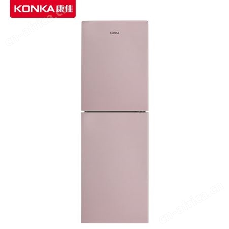 康佳 248升双门小型电冰箱 风冷无霜 家用两门 钢化玻璃面板
