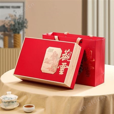 企业礼品定制随手礼法国红酒凤凰单丛茶套装年会礼品员工福利伴手礼