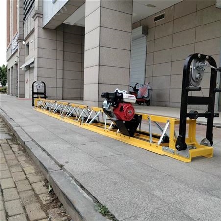乡村道路水泥混凝土摊铺振动梁 可起拱框架式整平机 轻松组装拆卸