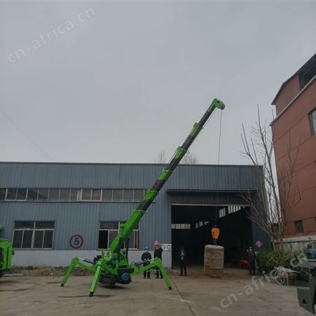 可折叠微型履带式蜘蛛吊物流仓储园用自行走式起重机