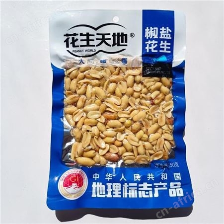 天地椒盐味花生休闲食品袋装招商代理150g优惠