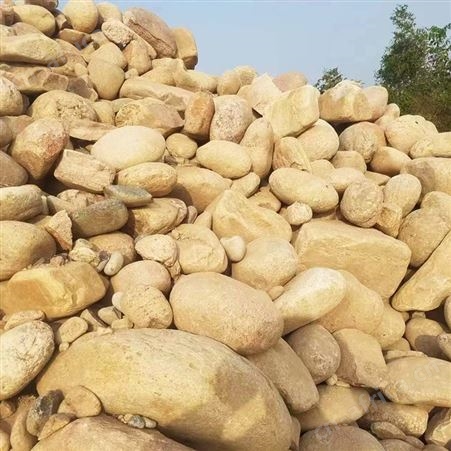 园林河道驳岸造景鹅卵石 园林景观用水冲石 文建石材
