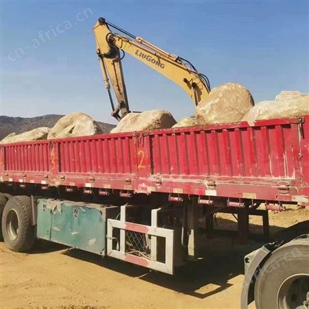 园林河道驳岸造景鹅卵石 园林景观用水冲石 文建石材