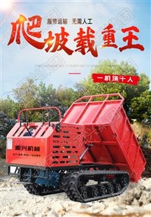 YX-850爬山虎山地果园小型农用履带运输车5吨全地形自卸车