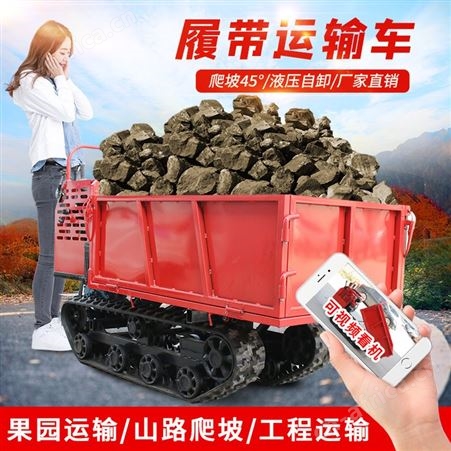 3吨履带爬山虎爬坡王全地形带运输车果园柴油搬运车