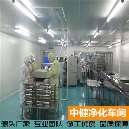 中健集团 食品无尘车间工程 十万级洁净厂房 包装车间净化