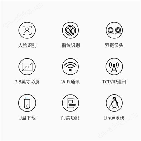 ZKTeco中控智慧xface100动态人脸指纹识别门禁系统体机办公室刷脸