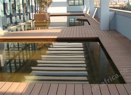 建材家装户外140*25方孔PE木塑地板市政工程专用
