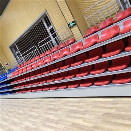 华丽体育直供体育场馆 活动厅伸缩看台 前置翻板移动看台 可伸缩可折叠