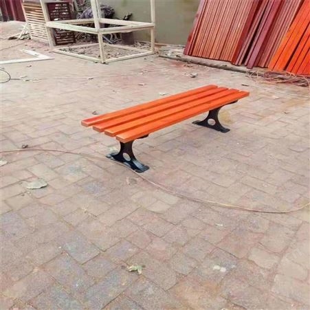华丽体育户外不锈钢长椅 铁艺公园椅 广场休闲椅 海棠木座椅排椅