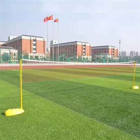 华丽体育两用羽毛球柱便携式带架子家用气排球球柱户外移动羽毛球网架送网