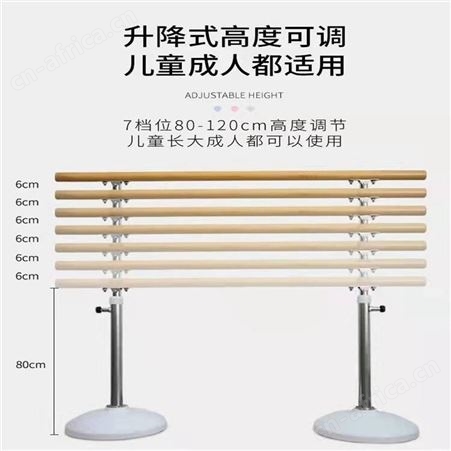 华丽体育舞蹈把杆练功杆家用舞蹈房教室专业移动式儿童基础功练舞压腿把杆