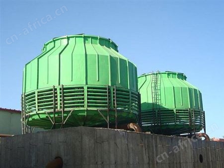 圆形逆流玻璃钢冷却塔