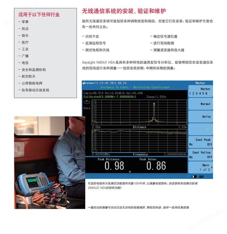 KEYSIGHT/N9340B频谱分析仪