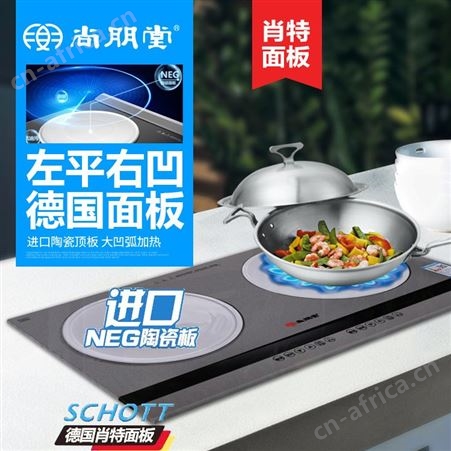 尚朋堂 YS-IC34H38双头电磁炉 家用电磁灶嵌入式大功率爆炒双灶台