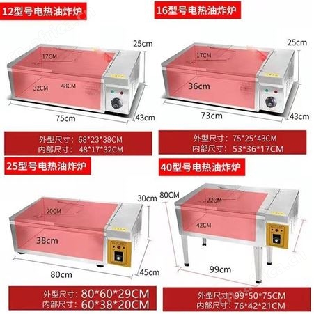 商用立式台式油炸锅炸油条专用锅炸鸡排薯条锅自动炸油条机 溢盈