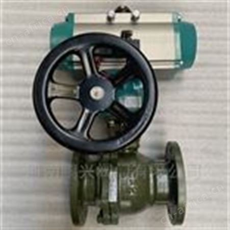 带手轮气动衬氟球阀