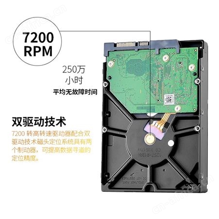 西数WD WD1005VBYZ 1T 金盘企业级机械硬盘NAS网络存储SATA7200转