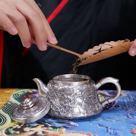 九龙聚福 S999银质功夫茶具整套 分茶器办公室中式茶器