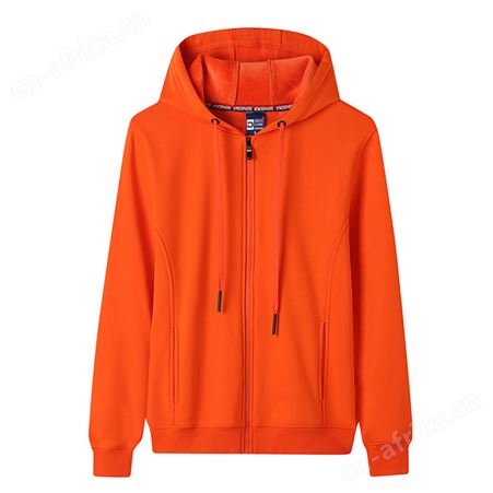 连帽卫衣男定制印字logo拉链开衫加工定做可刺绣加绒女工作装服