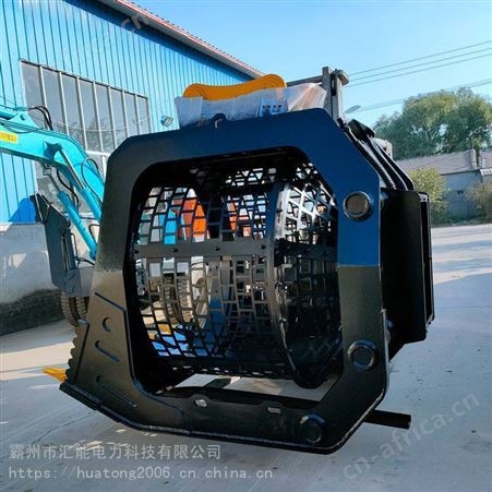 汇能矿用重型振动液压滚筒筛挖机碎石破碎斗建筑垃圾分离粉碎斗