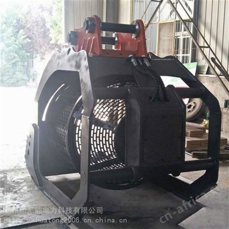 汇能矿用重型振动液压滚筒筛挖机碎石破碎斗建筑垃圾分离粉碎斗
