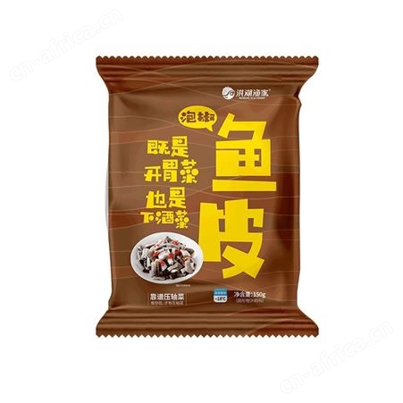 洪湖渔家泡椒鱼皮商用快餐开袋即食下酒菜150g冻货海鲜批发预制菜