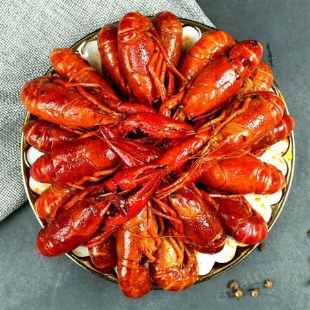 柳伍麻辣小龙虾加热即食700g盒十三香蒜香蓉熟食虾尾潜江顺丰
