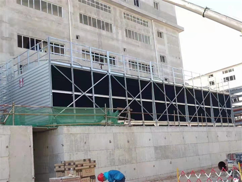 方形横流式冷却塔的组成结构(山东150吨方形横流冷却塔)